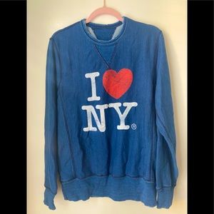 New, medium I love New York pullover sweatshirt